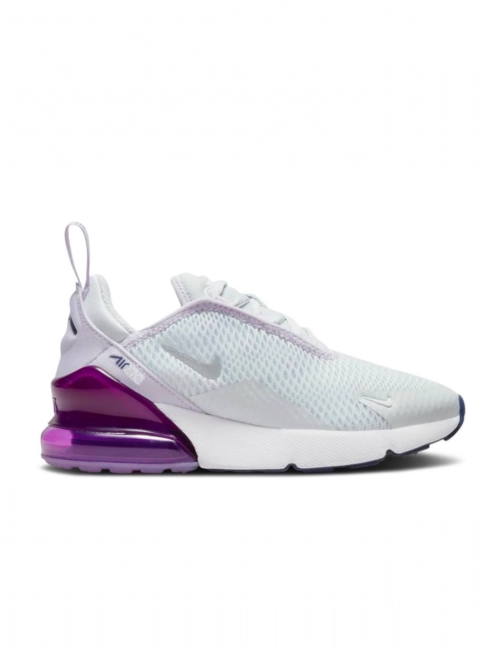 Nike Air Max 270 Pure Platinum Violet Frost Kids Size 13C Sneakers